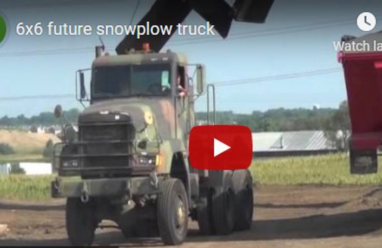 Lake County Snow Removal New 6 x 6 Snowplow Truck